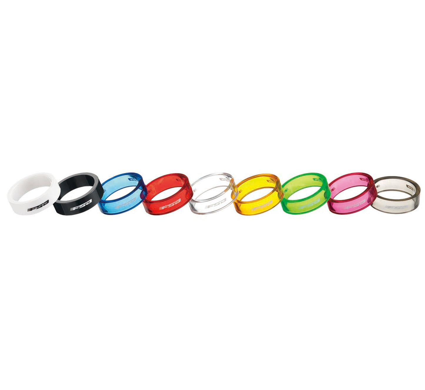 FSA Polycarbonate Headset Spacers 10mm (10 Pack)