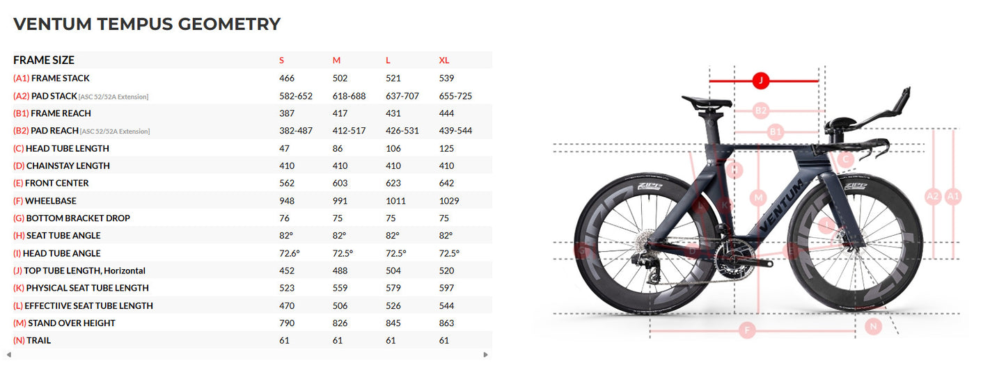 Ventum Tempus Carbon SRAM Rival AXS Triathlon Bike