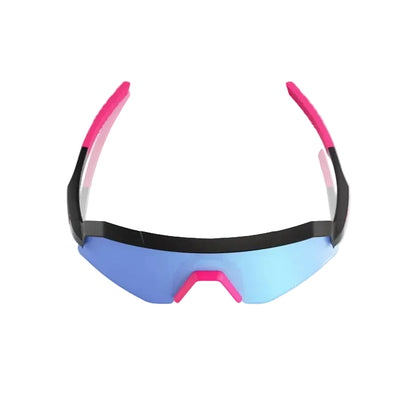 100% Slendale HiPER Sunglasses – Matte Black/Pink / HiPER Blue Multilayer Mirror