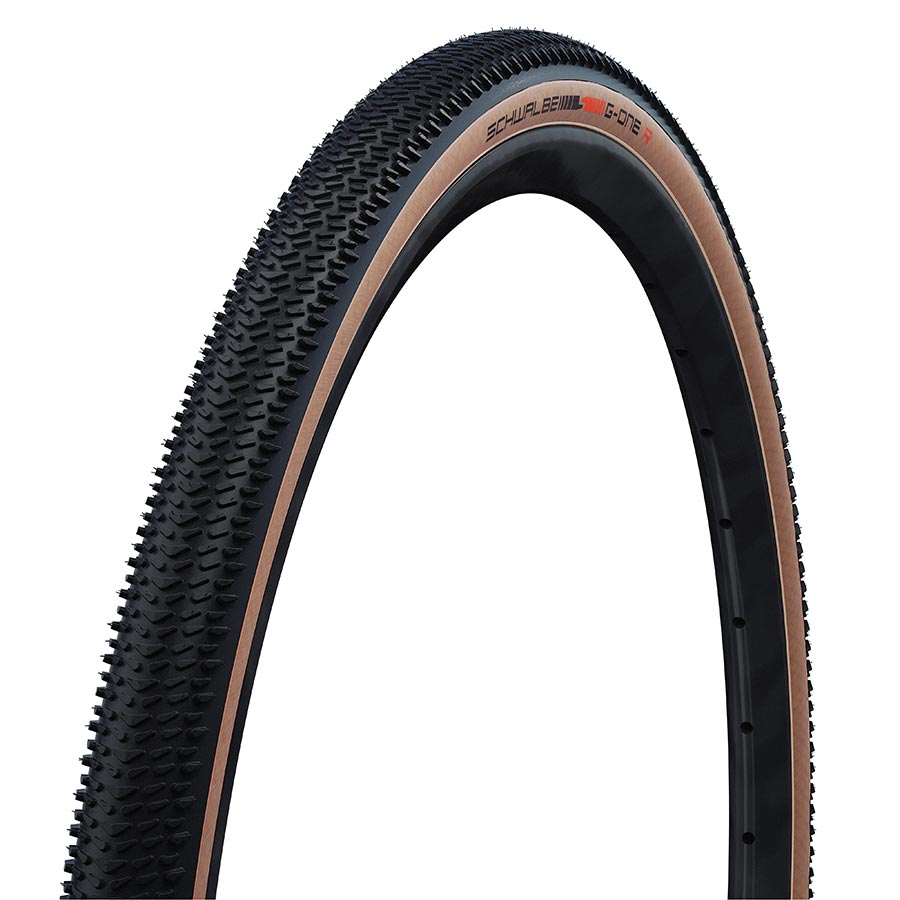 Schwalbe G-One R Pro Gravel Tire 700x40C Folding Tubeless Ready Addix Race V-Guard 67TPI Transparent Sidewall