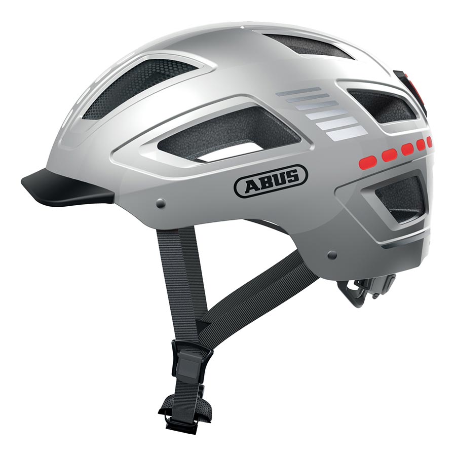Abus Hyban 2.0 LED Helmet XL 61 - 65cm Signal Silver