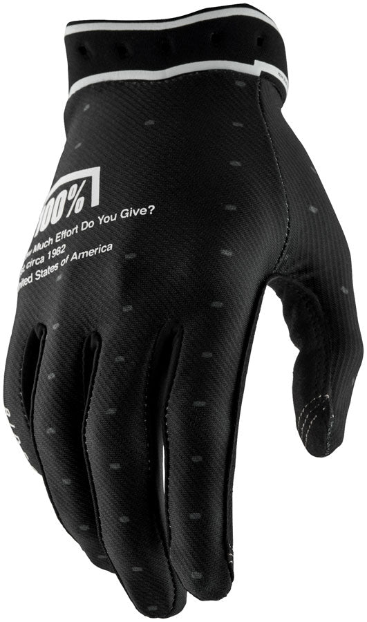 100% Ridefit Gloves - Black