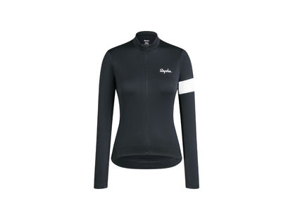 Rapha Core Thermal Long Sleeve Women Large Black Jersey