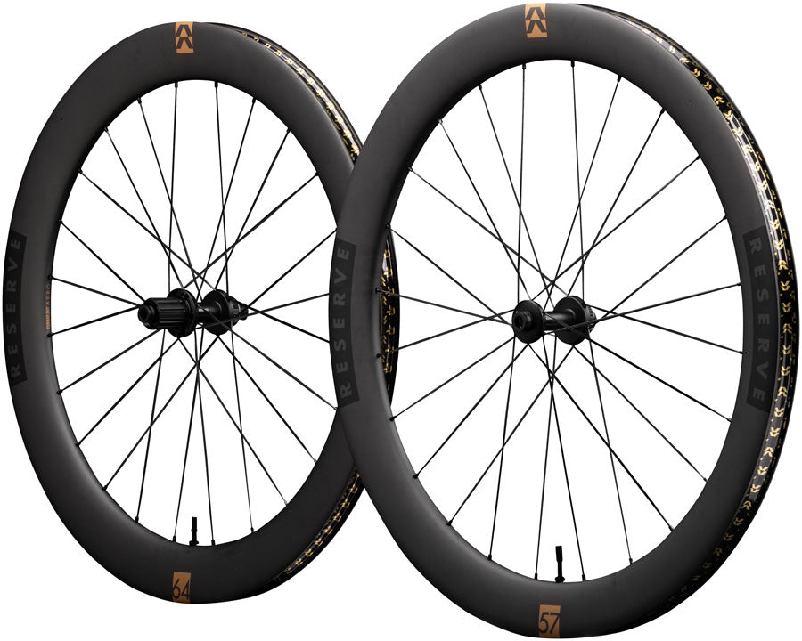Reserve Wheels Reserve 57/64 Turbulent Aero Wheelset - 700 12 x 100/12 x 142 Center-Lock XDR/HG11 Carbon DT180