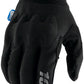 100% Cognito Smart Shock Gloves - Black Full Finger Small