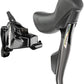 SRAM Force AXS HRD eTap Shift/Brake Lever Hydraulic Disc Brake Caliper - Right/Rear Flat Mount 20mm Offset Iridescent Gray/Blk D2