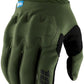 100% Cognito Smart Shock Gloves - Army Full Finger Men's Medium