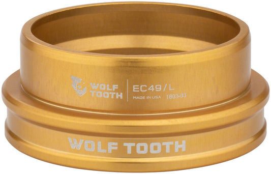 Wolf Tooth Premium EC49/40 lower headset cup in gold