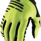 100% R-Core Gloves - Flourescent Yellow Full Finger X-Large