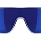 Tifosi Sanctum, Ice Blue Single Lens Sunglasses Cobalt Blue Mirror on white background