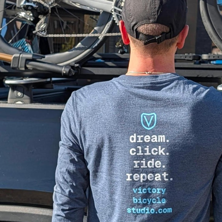 Victory Bicycle Studio Long Sleeve Three Button Henley