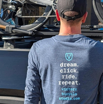 Victory Bicycle Studio Long Sleeve Three Button Henley