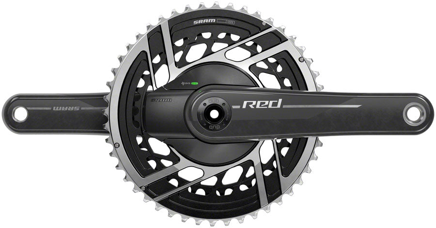 SRAM RED AXS Power Meter Crankset - 170mm 2x 12-Speed 50/37t 8-Bolt Direct Mount DUB Spindle Interface Natural Carbon E1