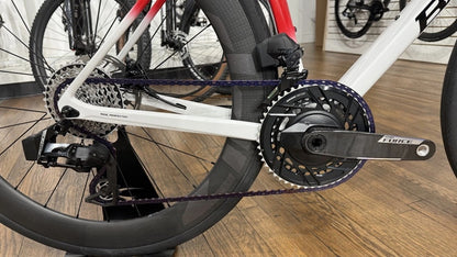 basso astra carbon force axs 12 speed road bike crankset closeup