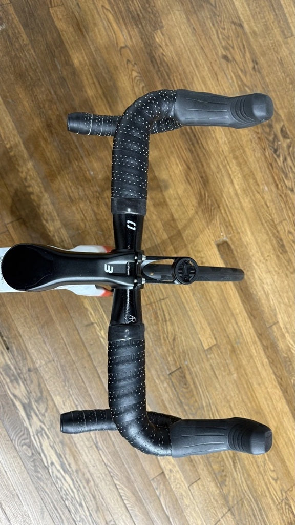 basso astra carbon force axs 12 speed road bike aerial view of handlebars