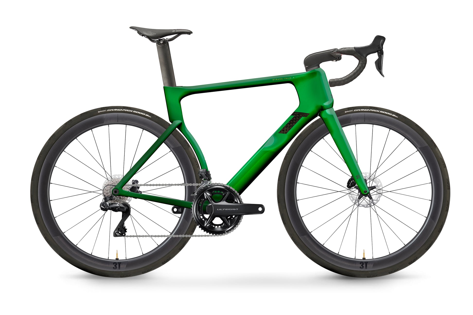 3T Strada Italia Ultegra Di2 Bike Verde / 54cm
