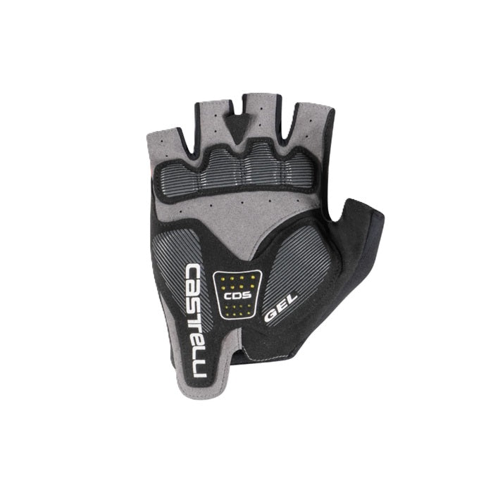 castelli arenberg gel 2 short finger cycling glove - black - palm