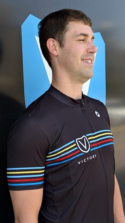 Victory Retro Striped Men's Cycling Kit by Castelli