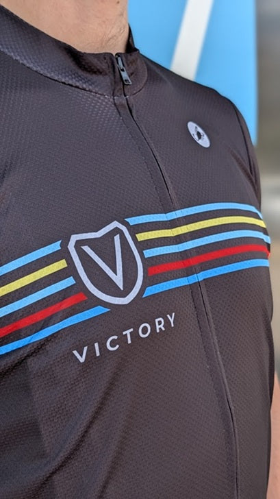 Victory Retro Striped Men's Cycling Kit by Castelli