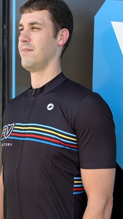 Victory Retro Striped Men's Cycling Kit by Castelli