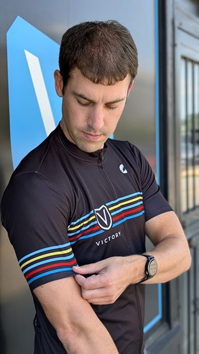 Victory Retro Striped Men's Cycling Kit by Castelli