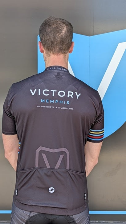 Victory Retro Striped Men's Cycling Kit by Castelli