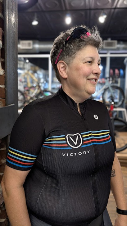 Victory Retro Striped Women's Cycling Kit by Castelli