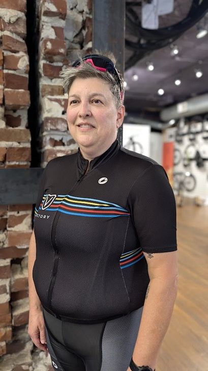 Victory Retro Striped Women's Cycling Kit by Castelli