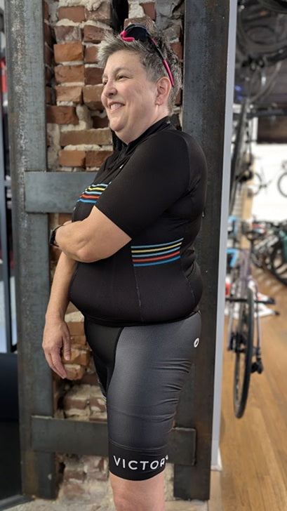 Victory Retro Striped Women's Cycling Kit by Castelli