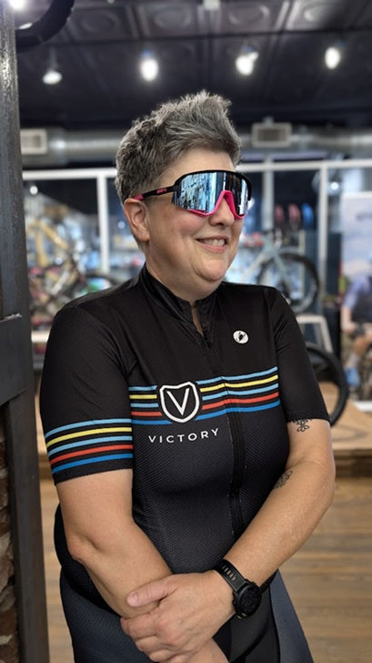 Victory Retro Striped Women's Cycling Kit by Castelli
