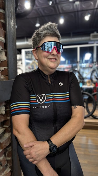Victory Retro Striped Women's Cycling Kit by Castelli