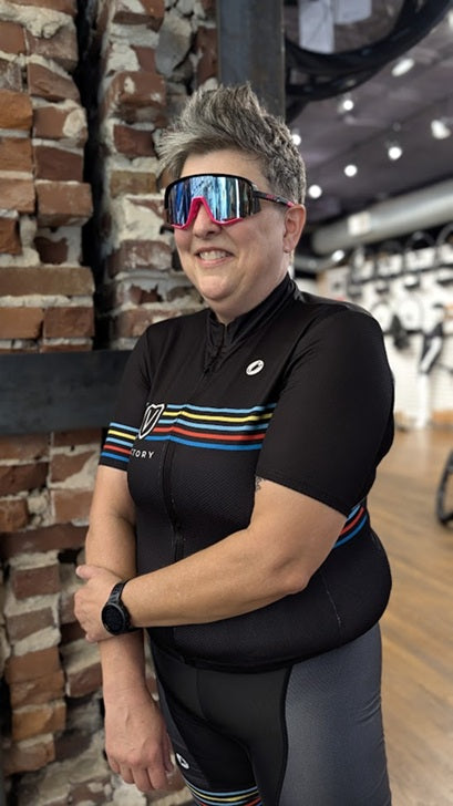 Victory Retro Striped Women's Cycling Kit by Castelli