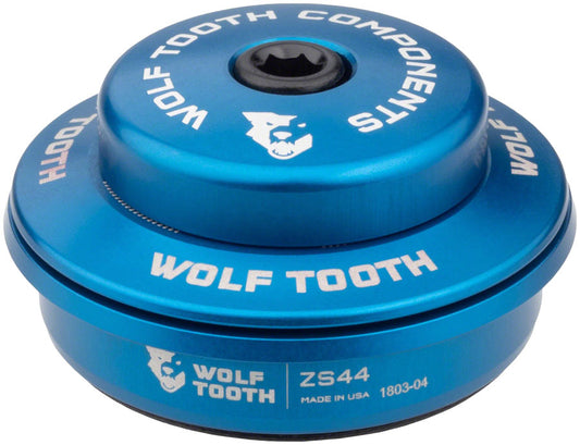 Wolf Tooth Premium ZS44/28.6 upper headset cup, 6mm stack, in blue