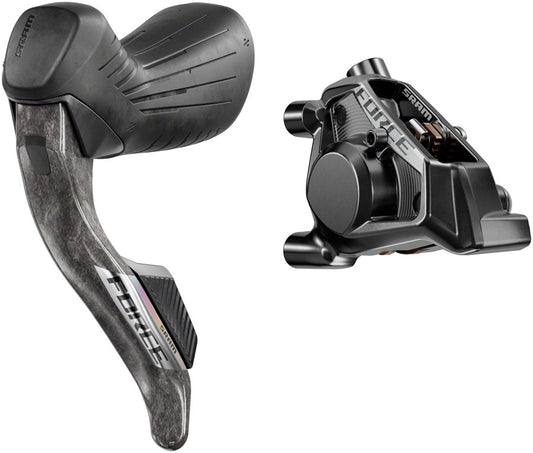 SRAM Force eTap AXS HRD Shift/Brake Lever Hydraulic Disc Caliper - Left/Front Flat Mount 20mm Offset 950mm Hose BLK E1