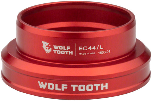 Wolf Tooth Premium EC44/40 lower headset cup in red
