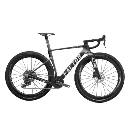 Factor Elara Carbon Campy Record Gravel Bike with Black Inc Forty Six Wheelset
