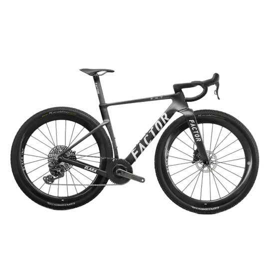 Factor Elara Carbon Campy Record Gravel Bike with Black Inc Forty Six Wheelset