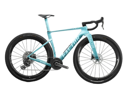 Factor Elara Carbon Campy Record Gravel Bike with Black Inc Forty Six Wheelset