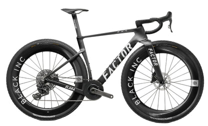 Factor Elara Carbon Campy Record Gravel Bike with Black Inc Sixty Four Wheelset