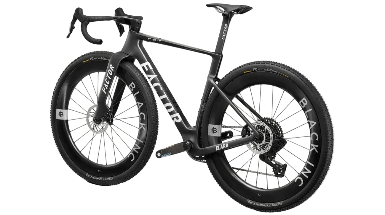 Factor Elara Carbon Sram Force XPLR Gravel Bike with Black Inc Forty Six Wheelset