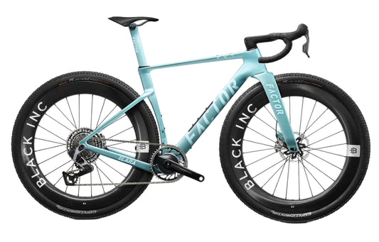 Factor Elara Carbon Sram Red XPLR Gravel Bike with Black Inc Forty Six Wheelset