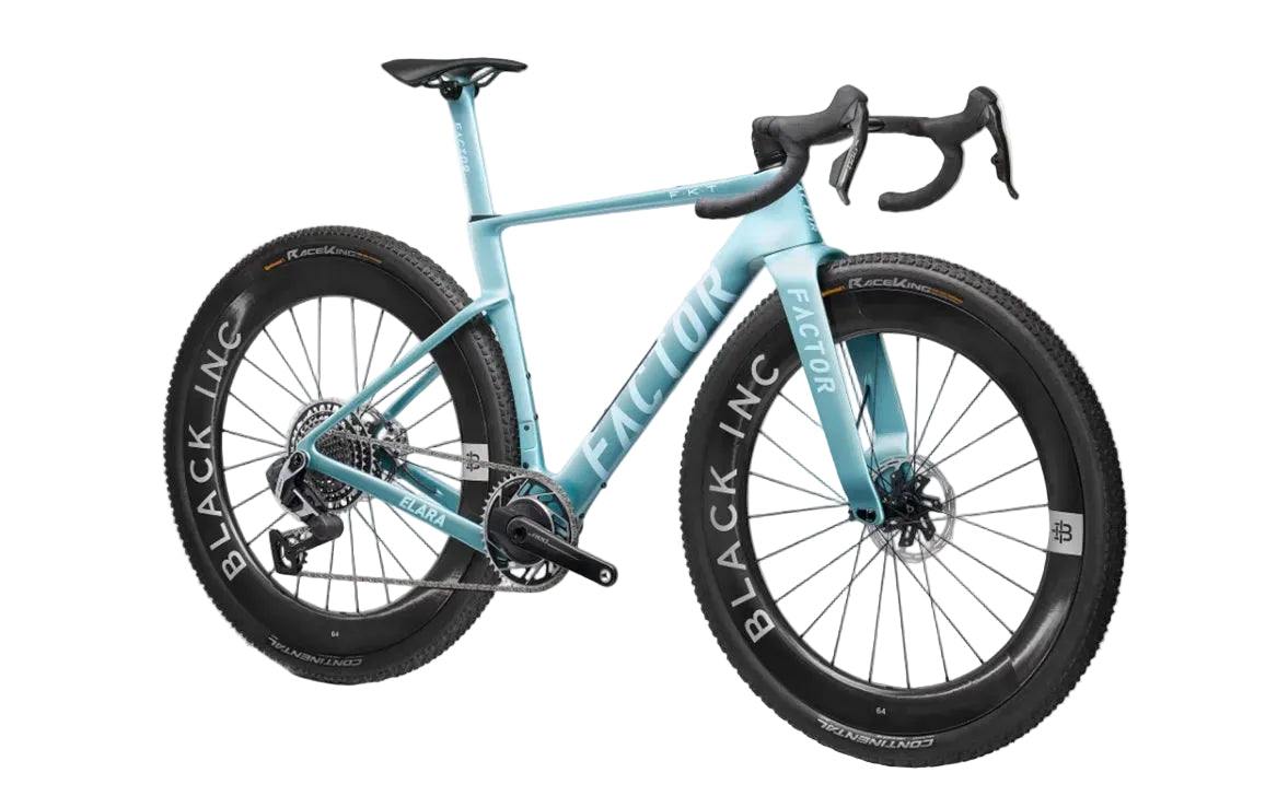 Factor Elara Carbon Sram Red XPLR Gravel Bike with Black Inc Forty Six Wheelset