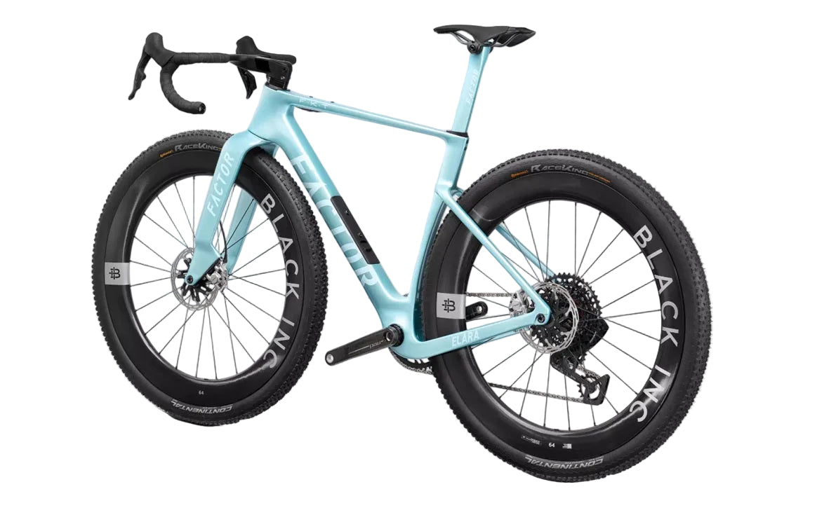 Factor Elara Carbon Sram Red XPLR Gravel Bike with Black Inc Forty Six Wheelset