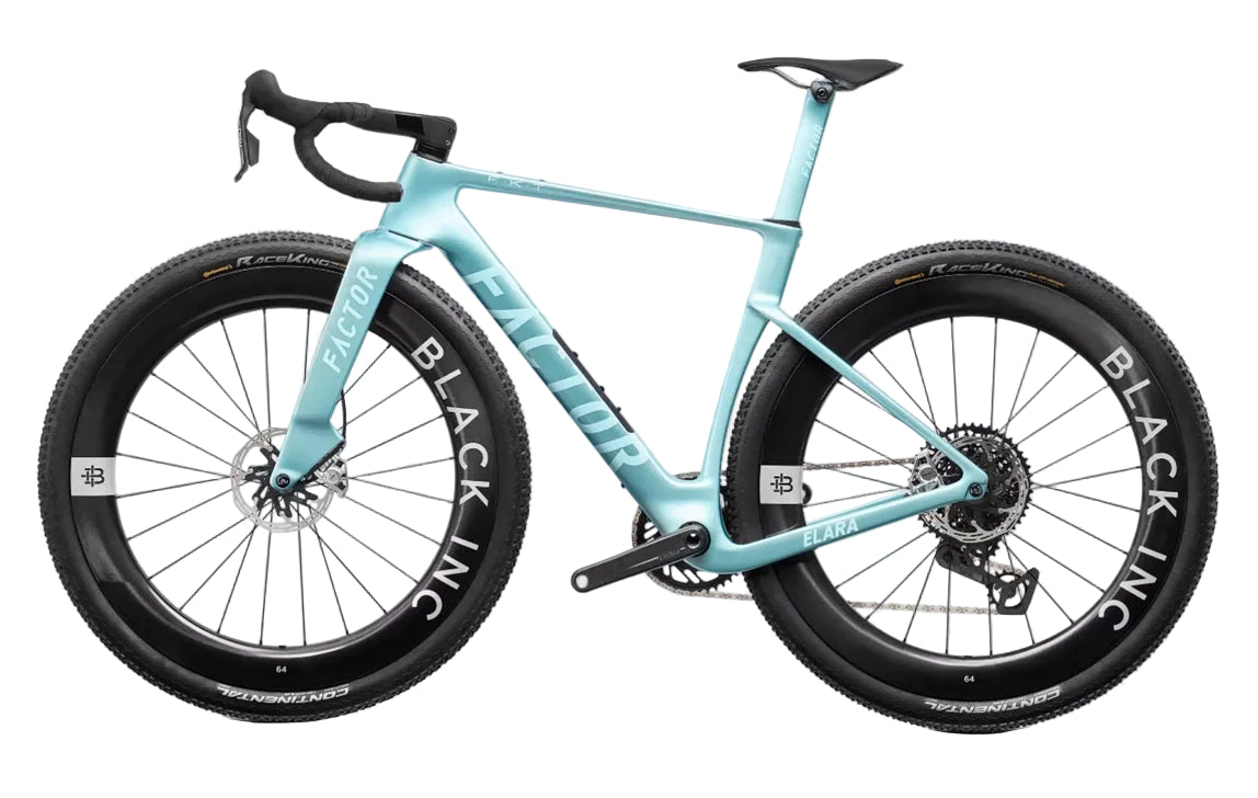 Factor Elara Carbon Sram Red XPLR Gravel Bike with Black Inc Forty Six Wheelset