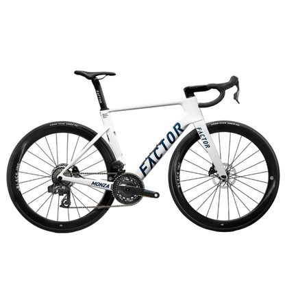 factor monza carbon sram force 12 speed road bike pearl white