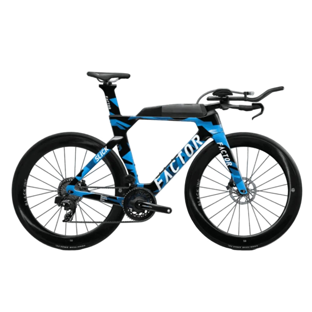 factor slick carbon force 12 speed triathlon bike nebula blue