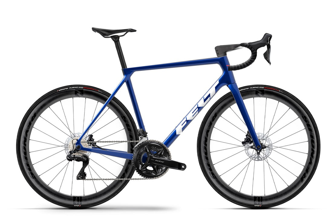 Felt FR Expert 105 Di2 Carbon Road Bike in Disruptive Blue