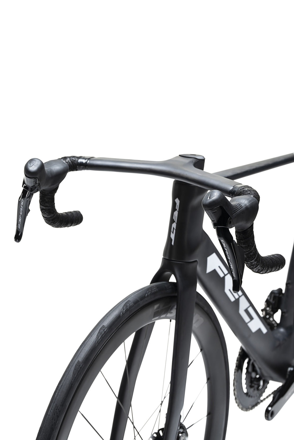 felt nexar frd carbon dura ace di2 12 speed road bike diagonal frontal view