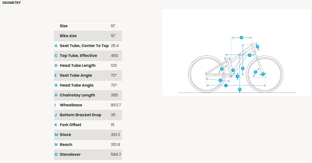 fuji dynamite 20 kids bike geometry