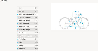 fuji dynamite 20 kids bike geometry